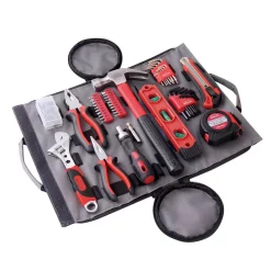 Hand Tool Sets Apollo Home Tool Kit In Roll-Up Bag (91-Pieces)