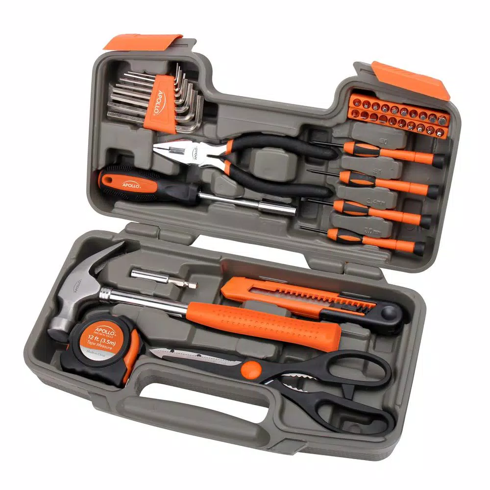 Hand Tool Sets Apollo General Tool Set Orange (39-Piece) 3 Hand Tool Sets Apollo General Tool Set Orange (39-Piece)