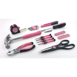 Hand Tool Sets Apollo General Tool Set In Pink (39-Piece) -Deals Power Tool Accessories Store apollo home tool kits dt9706p 4f 1000
