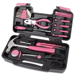 Hand Tool Sets Apollo General Tool Set In Pink (39-Piece)