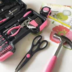 Hand Tool Sets Apollo General Tool Set In Pink (39-Piece) -Deals Power Tool Accessories Store apollo home tool kits dt9706p fa 1000