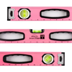 Measuring Tools Apollo 24 In. Pink Level -Deals Power Tool Accessories Store apollo levels dt5009p c3 1000
