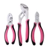 Apollo 8 In., 6.5 In. And 6 In. Pliers Set In Pink (3-Piece) -Deals Power Tool Accessories Store apollo plier sets dt5008p 64 1000
