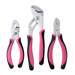 Apollo 8 In., 6.5 In. And 6 In. Pliers Set In Pink (3-Piece)