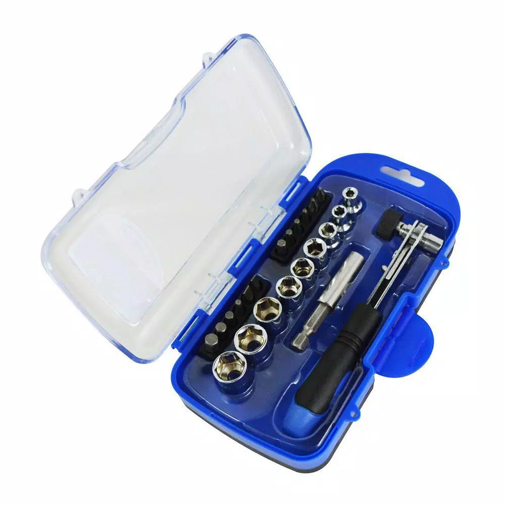 Hand Tool Sets Best Value Socket And Bits Set (24-Piece) 3 Hand Tool Sets Best Value Socket And Bits Set (24-Piece)