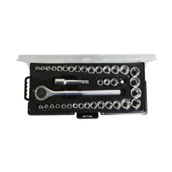 Hand Tool Sets Best Value 1/4 And 3/8 In. Socket Set (40-Piece)