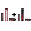 Handheld Flashlights Milwaukee 445 Lumens LED Rover Rechargeable Pocket Flood Light With 700 Lumens LED Rechargeable Aluminum Flashlight -Deals Power Tool Accessories Store blacks milwaukee handheld flashlights 2112 21 2110 21 64 1000