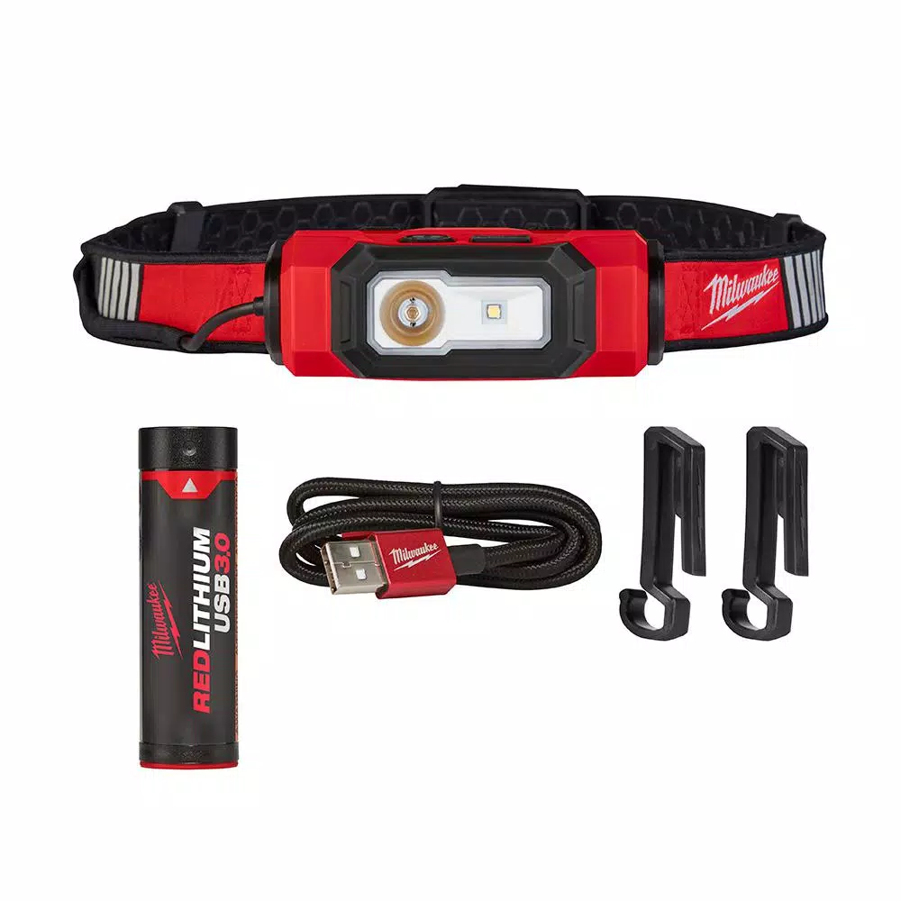 Headlamps Milwaukee 600 Lumens LED USB Rechargeable 360-Degree Visibility Hard Hat Headlamp 13 Headlamps Milwaukee 600 Lumens LED USB Rechargeable 360-Degree Visibility Hard Hat Headlamp - Image 11