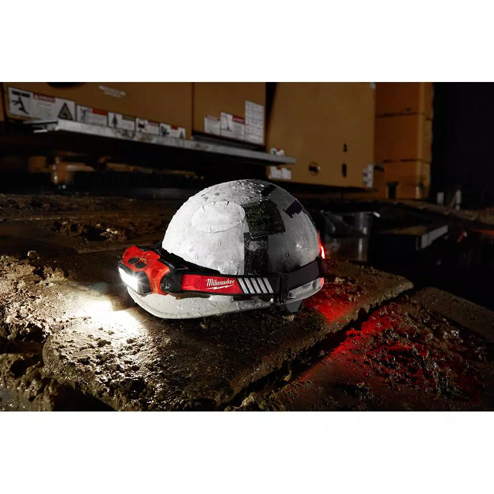 Headlamps Milwaukee 600 Lumens LED USB Rechargeable 360-Degree Visibility Hard Hat Headlamp 9 Headlamps Milwaukee 600 Lumens LED USB Rechargeable 360-Degree Visibility Hard Hat Headlamp - Image 7