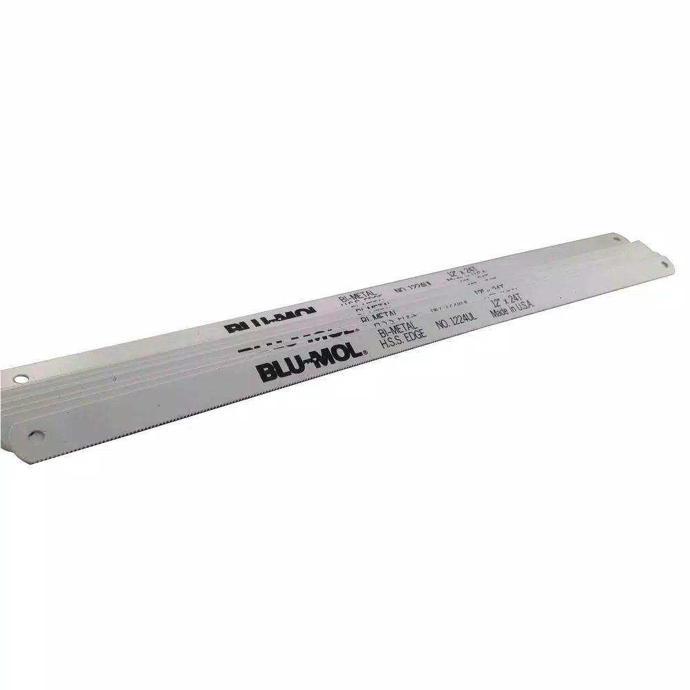 Knives & Blades BLU-MOL 12 In. X 1/2 In. X 0.025 In. 24 Teeth Per In. Bi-Metal Hack Saw Blade (10-Pack) 3 Knives & Blades BLU-MOL 12 In. X 1/2 In. X 0.025 In. 24 Teeth Per In. Bi-Metal Hack Saw Blade (10-Pack)