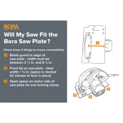 Saw Accessories BORA WTX 24 In. And 50 In. Clamp Edges With 50 In. Extension With Connectors And Saw Plate -Deals Power Tool Accessories Store bora saw accessories 545410 c3 1000