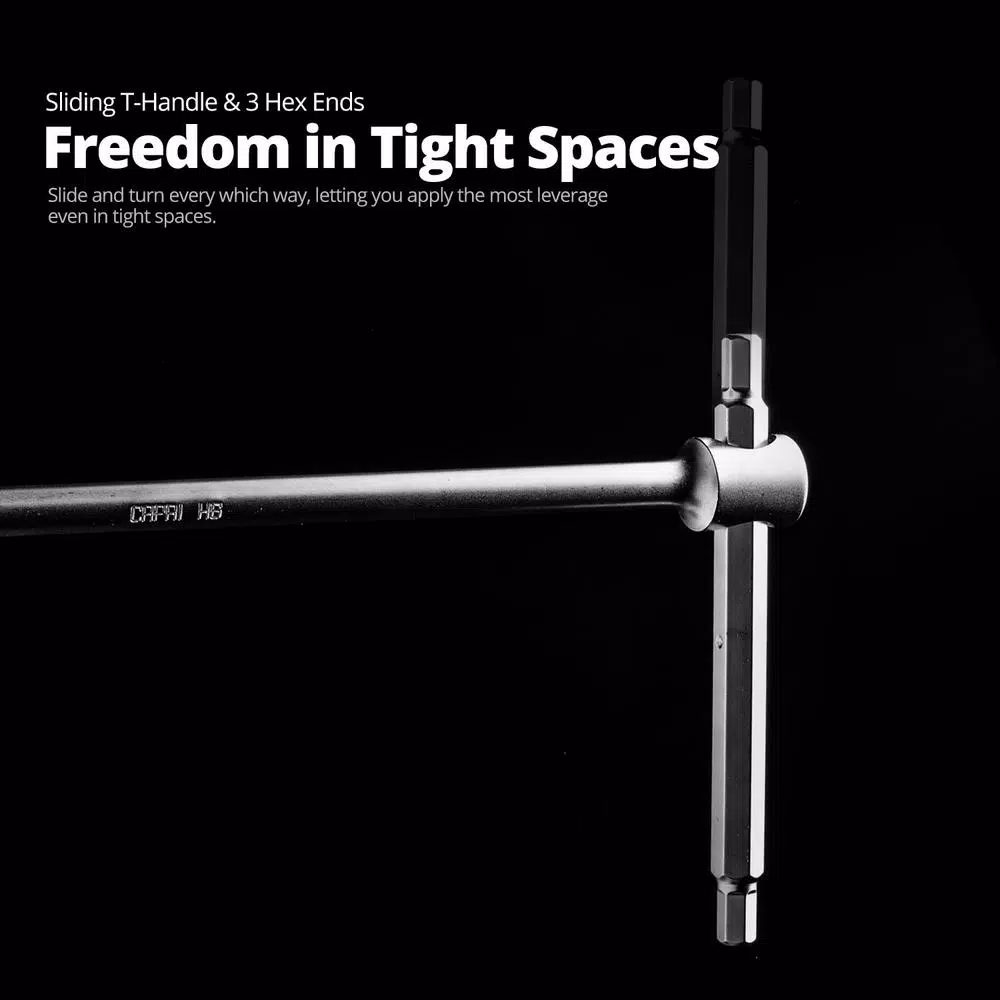 Hex Keys Capri Tools 6 Mm Sliding T-Handle Hex Wrench 5 Hex Keys Capri Tools 6 Mm Sliding T-Handle Hex Wrench - Image 3