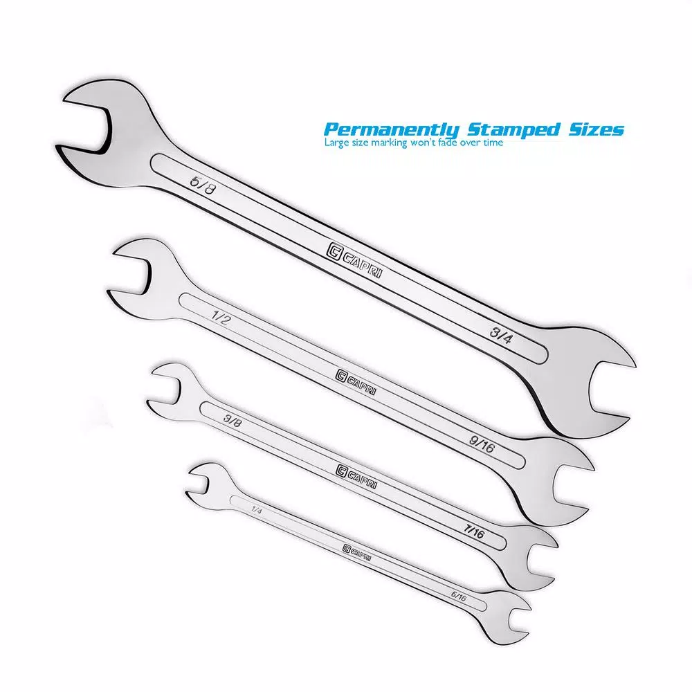 Hand Tool Sets Capri Tools SAE Super-Thin Open End Wrench Set (4-Piece) 5 Hand Tool Sets Capri Tools SAE Super-Thin Open End Wrench Set (4-Piece) - Image 3