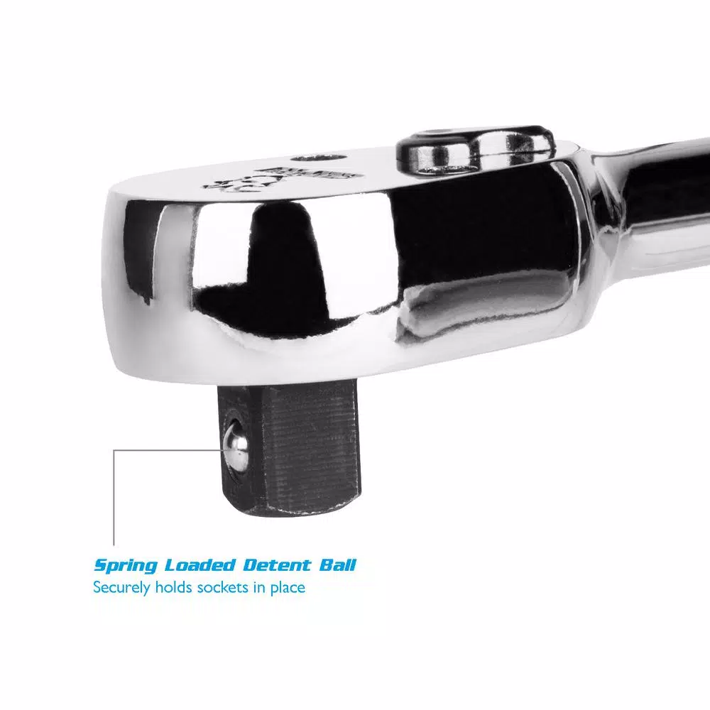 Ratchets & Sockets Capri Tools 1/2 In. Drive 72-Tooth Low Profile Ratchet 6 Ratchets & Sockets Capri Tools 1/2 In. Drive 72-Tooth Low Profile Ratchet - Image 4