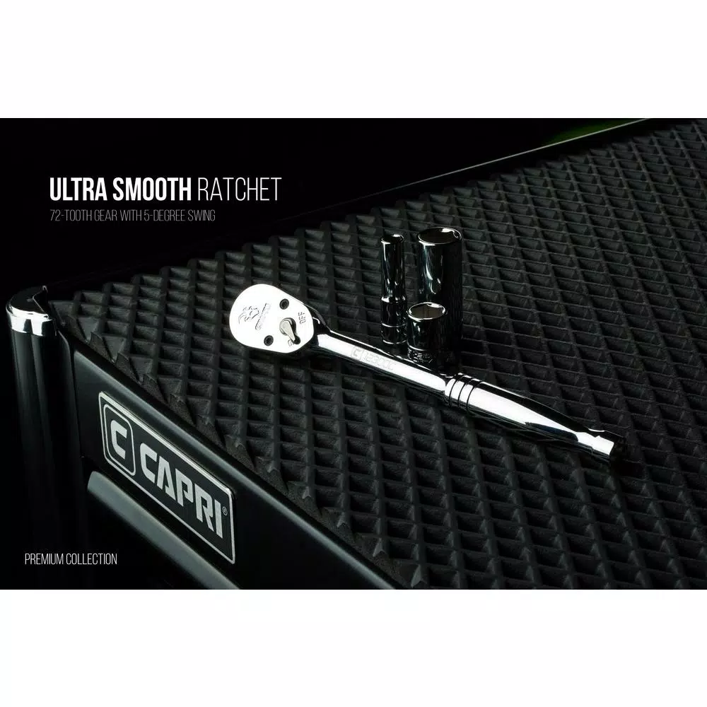 Ratchets & Sockets Capri Tools 1/2 In. Drive 72-Tooth Low Profile Ratchet 9 Ratchets & Sockets Capri Tools 1/2 In. Drive 72-Tooth Low Profile Ratchet - Image 7