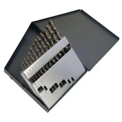 Drill Bits CLE-LINE 1802 Cobalt Heavy-Duty 135-degree Split Point 1/16 In. – 1/4 In. X 64 Bit Set (13-Piece)