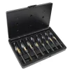 Drill Bits CLE-LINE 1877 High Speed Steel 1/2 In. Reduced Shank With Flat Black And Gold 9/16 In. โ 1 In. X 16 Bit Set (8-Piece) 1 Drill Bits CLE-LINE 1877 High Speed Steel 1/2 In. Reduced Shank With Flat Black And Gold 9/16 In. โ 1 In. X 16 Bit Set (8-Piece) -Deals Power Tool Accessories Store cle line twist drill bits c21164 64 1000