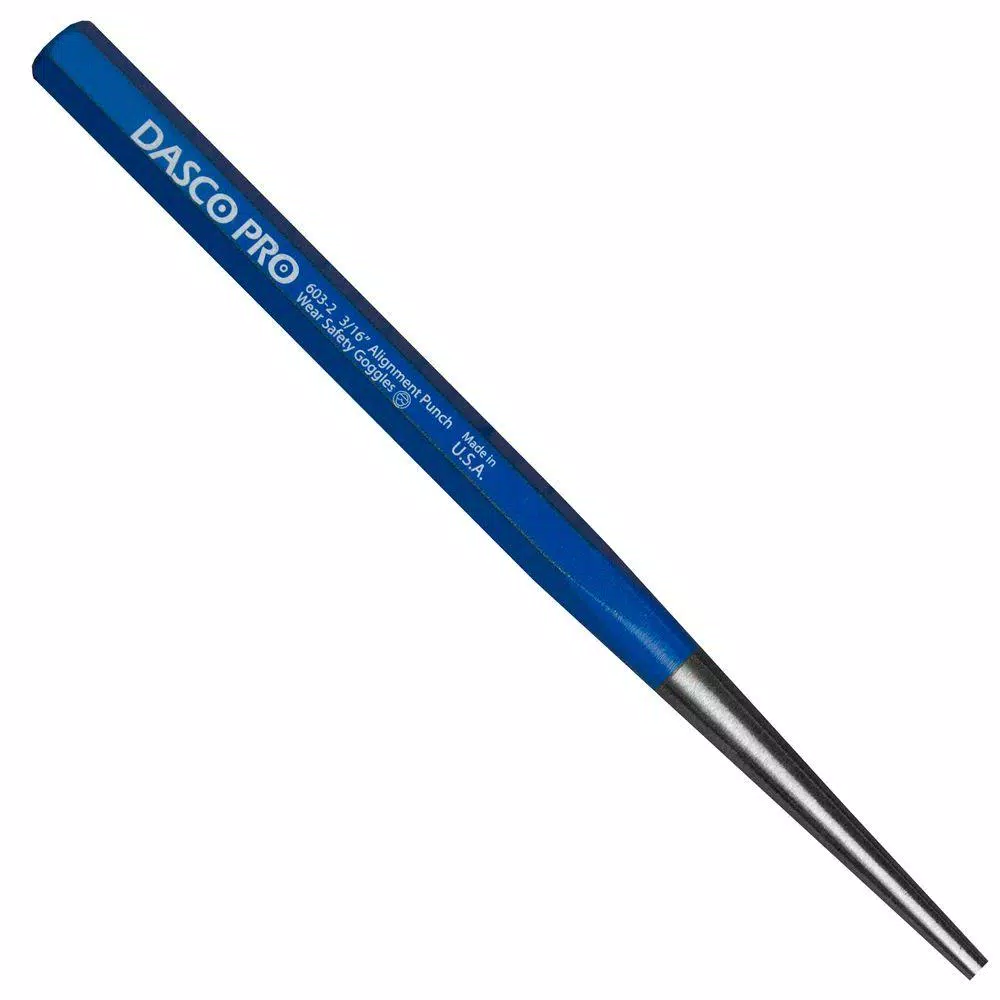 Chisels, Files & Punches Dasco Pro 3/16 In. Steel Alignment Punch 3 Chisels, Files & Punches Dasco Pro 3/16 In. Steel Alignment Punch