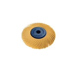 Abrasives Dedeco Sunburst 2 In. 3-PLY Radial Discs 1/4 In. Arbor Thermoplastic Cleaning And Polishing Tool, X-Fine 6 Micron (1-Pack)