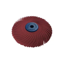 Abrasives Dedeco Sunburst 3 In. 220-Grit 3-Ply Radial Discs 1/4 In. Arbor Standard Thermoplastic Cleaning And Polishing Tool
