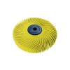 Abrasives Dedeco Sunburst 3 In. 80-Grit 6-Ply Radial Discs 1/4 In. Arbor Coarse Thermoplastic Cleaning And Polishing Tool