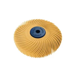 Abrasives Dedeco Sunburst 3 In. 6-Ply Radial Discs 1/4 In. 6 Mic X-Fine Arbor Thermoplastic Cleaning And Polishing Tool