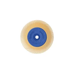 Abrasives Dedeco Sunburst โ 6 In. TC Radial Discs โ 1/2 In. Arbor โ Thermoplastic Cleaning And Polishing Tool, X-Fine 6 Micron (1-Pack)