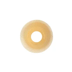 Abrasives Dedeco Sunburst 6 In. TC Radial Discs 1 In. Arbor Thermoplastic Cleaning And Polishing Tool, Extra-Fine 6 Micron (40-Pack)