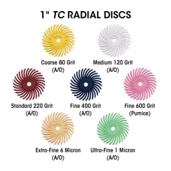 Rotary Tool Accessories Dedeco Sunburst 1 In. Radial Discs – 1/8 In. 80-Grit Coarse Arbor Rotary Cleaning And Polishing Tool (48-Pack) -Deals Power Tool Accessories Store dedeco rotary tool bits 1272 4f 1000