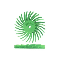 Rotary Tool Accessories Dedeco Sunburst 7/8 In. Dual Radial Discs – 1/16 In. Ultra-Fine 1 Mic Arbor Rotary Cleaning And Polishing Tool (48-Pack)