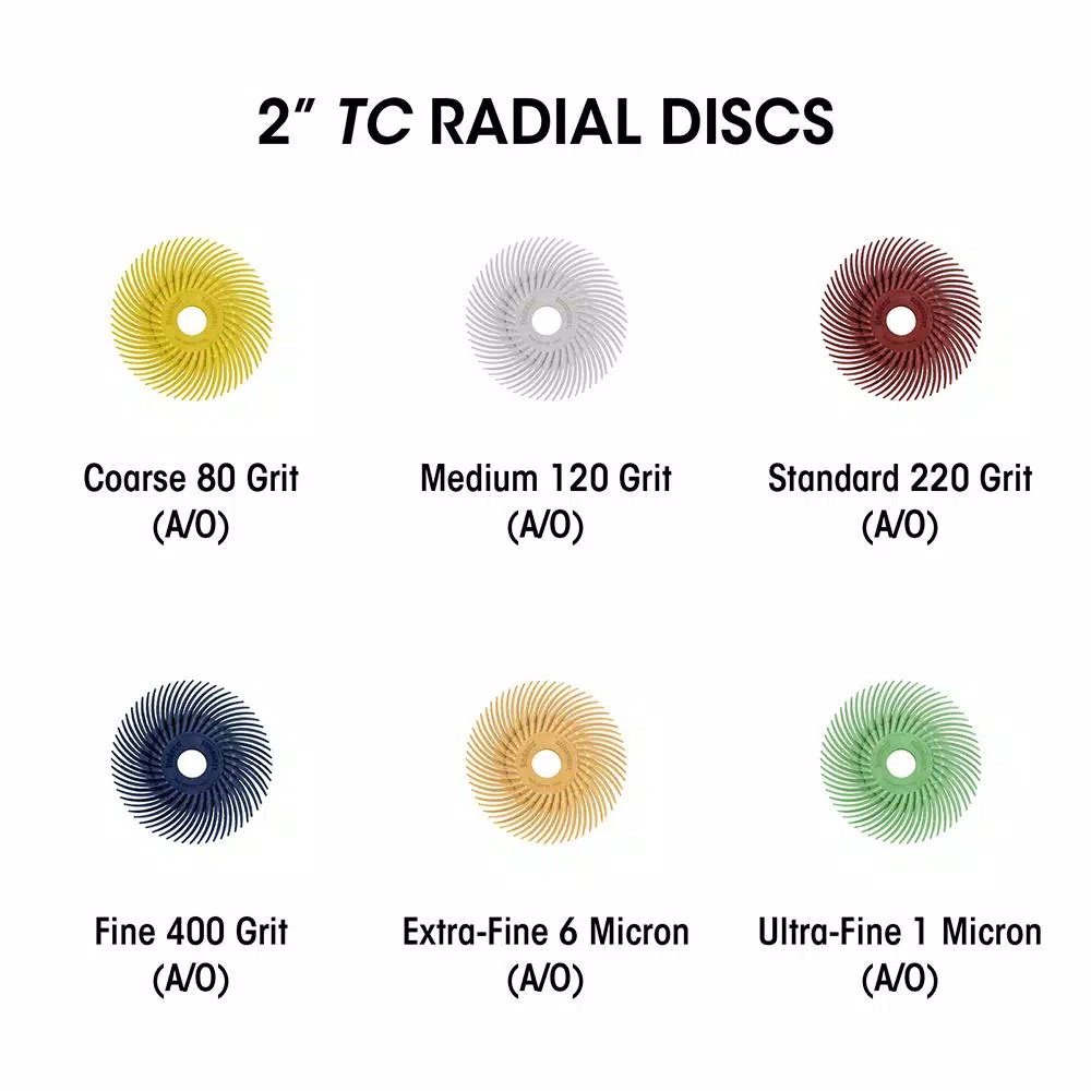Rotary Tool Accessories Dedeco Sunburst 7/8 In. X 1/16 In. 120-Grit Medium Knife-Edge Radial Discs Arbor Rotary Polishing Tool (12-Pack) 6 Rotary Tool Accessories Dedeco Sunburst 7/8 In. X 1/16 In. 120-Grit Medium Knife-Edge Radial Discs Arbor Rotary Polishing Tool (12-Pack) - Image 4