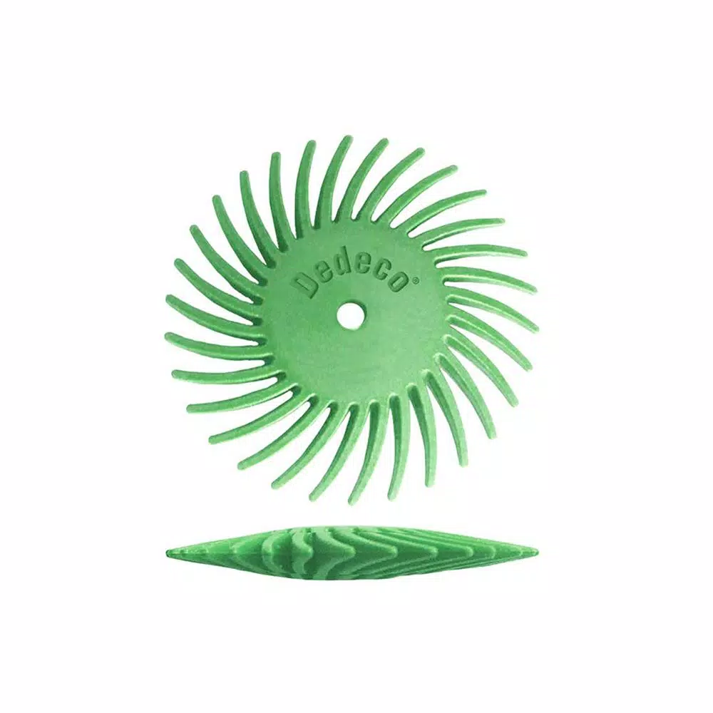Rotary Tool Accessories Dedeco Sunburst 7/8 In. Knife-Edge Radial Discs – 1/16 In. Ultra-Fine 1 Mic Arbor Rotary Polishing Tool (48-Pack) 3 Rotary Tool Accessories Dedeco Sunburst 7/8 In. Knife-Edge Radial Discs – 1/16 In. Ultra-Fine 1 Mic Arbor Rotary Polishing Tool (48-Pack)