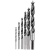 Drill Bits DEWALT High Speed Steel Brad-Point Drill Bit Set (6-Piece) -Deals Power Tool Accessories Store dewalt brad pilot point bits dw1720 64 1000