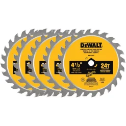 Saw Blades DEWALT Atomic 4-1/2 In. 24-Tooth Circular Saw Blade (5-Pack)