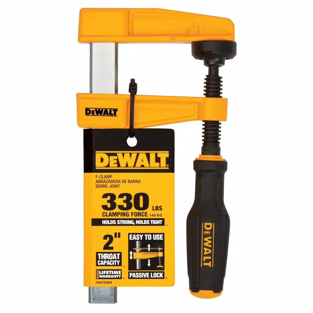 Fastening Tools DEWALT 4 In. 330 Lb. Bar Clamp W/2 In. Throat Depth 5 Fastening Tools DEWALT 4 In. 330 Lb. Bar Clamp W/2 In. Throat Depth - Image 3