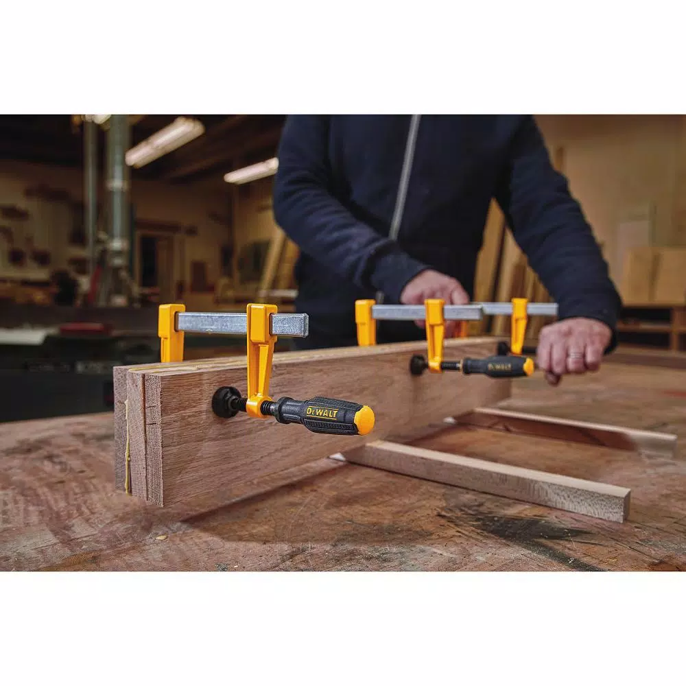 Fastening Tools DEWALT 4 In. 330 Lb. Bar Clamp W/2 In. Throat Depth 6 Fastening Tools DEWALT 4 In. 330 Lb. Bar Clamp W/2 In. Throat Depth - Image 4
