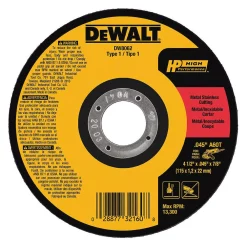 Abrasives DEWALT 4-1/2 In. X .045 In. X 7/8 In. Metal & Stainless Cutting Wheel (10-Pack) With Black & Gold Drill Bit Set (14-Piece) 21 Abrasives DEWALT 4-1/2 In. X .045 In. X 7/8 In. Metal & Stainless Cutting Wheel (10-Pack) With Black & Gold Drill Bit Set (14-Piece) -Deals Power Tool Accessories Store dewalt grinding wheels cut off wheels dw8062b5w184899 66 1000