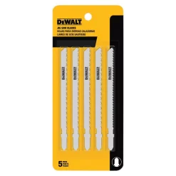 Saw Blades DEWALT 4 In. 6 TPI Fast Clean Wood Cutting Jig Saw Blade Bi-Metal T-Shank (5-Pack)