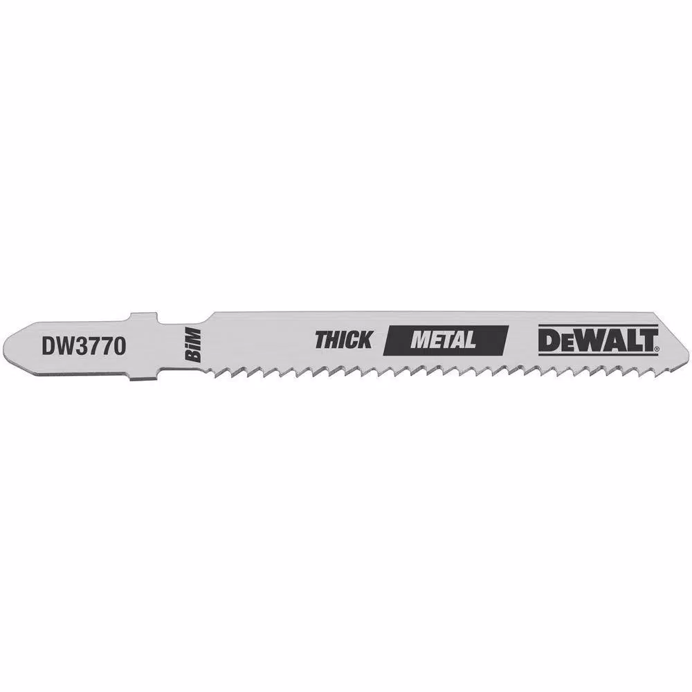 Saw Blades DEWALT 3 In. 14 TPI Thick Metal Cutting Jig Saw Blade Bi-Metal T-Shank (5-Pack) 4 Saw Blades DEWALT 3 In. 14 TPI Thick Metal Cutting Jig Saw Blade Bi-Metal T-Shank (5-Pack) - Image 2
