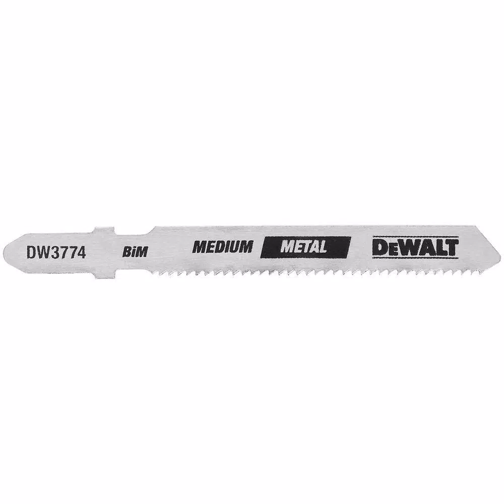 Saw Blades DEWALT 3 In. 18 TPI Medium Metal Cutting Jig Saw Blade Bi-Metal T-Shank (5-Pack) 3 Saw Blades DEWALT 3 In. 18 TPI Medium Metal Cutting Jig Saw Blade Bi-Metal T-Shank (5-Pack)