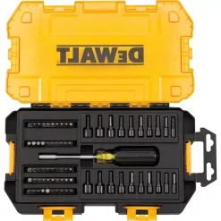 Screwdrivers & Nut Drivers DEWALT 1/4 In. Multi-Bit And Nut Driver Set (70-Piece) With Bonus 9 Ft. X 1/2 In. Pocket Tape Measure With Magnetic Back -Deals Power Tool Accessories Store dewalt nut driver sets dwmt73808w33028 4f 1000