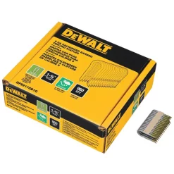 Fastening Tools DEWALT 1.75 In. X 9-Gauge Galvanized Barbed Paper Tape Fencing Staples (960 Per Box) 9 Fastening Tools DEWALT 1.75 In. X 9-Gauge Galvanized Barbed Paper Tape Fencing Staples (960 Per Box) -Deals Power Tool Accessories Store dewalt pneumatic staples dfs9175b1g 40 1000