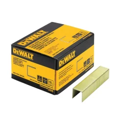 Fastening Tools DEWALT 1 In. X 1 In. X 16-Gauge Galvanized Wide Crown Staple (2000 Per Pack)