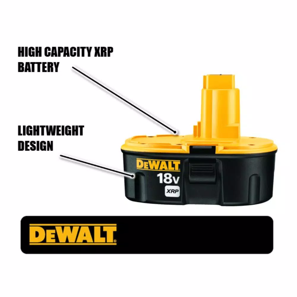 Power Tool Batteries DEWALT 18-Volt XRP Ni-Cd Rechargeable Battery With Security Strap For DEWALT 18-Volt Power Tools 4 Power Tool Batteries DEWALT 18-Volt XRP Ni-Cd Rechargeable Battery With Security Strap For DEWALT 18-Volt Power Tools - Image 2