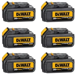 Power Tool Batteries DEWALT 20-Volt MAX Premium Lithium-Ion 3.0Ah Battery Pack (6-Pack)