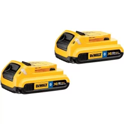 Power Tool Batteries DEWALT 20-Volt MAX Compact Lithium-Ion 2.0Ah Battery Pack With Bluetooth Connectivity (2-Pack)