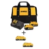 Power Tool Batteries DEWALT 20-Volt MAX XR Premium Lithium-Ion 5.0Ah Battery Pack (2-Pack), Compact 3.0Ah Battery Pack (2-Pack), Charger & Kit Bag 1 Power Tool Batteries DEWALT 20-Volt MAX XR Premium Lithium-Ion 5.0Ah Battery Pack (2-Pack), Compact 3.0Ah Battery Pack (2-Pack), Charger & Kit Bag -Deals Power Tool Accessories Store dewalt power tool batteries dcb2052ckw2302 64 1000