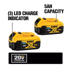 Power Tool Batteries DEWALT 20-Volt MAX XR Premium Lithium-Ion 5.0Ah Battery Pack With Bluetooth Connectivity (2-Pack) 9 Power Tool Batteries DEWALT 20-Volt MAX XR Premium Lithium-Ion 5.0Ah Battery Pack With Bluetooth Connectivity (2-Pack) -Deals Power Tool Accessories Store dewalt power tool batteries dcb205bt 2 e1 1000