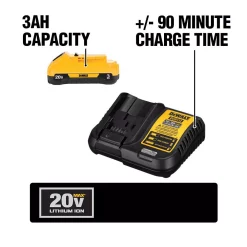 Power Tool Batteries DEWALT 20-Volt MAX Compact Lithium-Ion 3.0Ah Battery Pack With 12-Volt To 20-Volt MAX Charger -Deals Power Tool Accessories Store dewalt power tool batteries dcb230c 40 1000