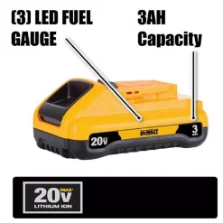 Power Tool Batteries DEWALT 20-Volt MAX Lithium-Ion 3.0 Ah Compact Battery With (1) 20-V Battery 5.0 Ah 15 Power Tool Batteries DEWALT 20-Volt MAX Lithium-Ion 3.0 Ah Compact Battery With (1) 20-V Battery 5.0 Ah -Deals Power Tool Accessories Store dewalt power tool batteries dcb230wdcb205 a0 1000